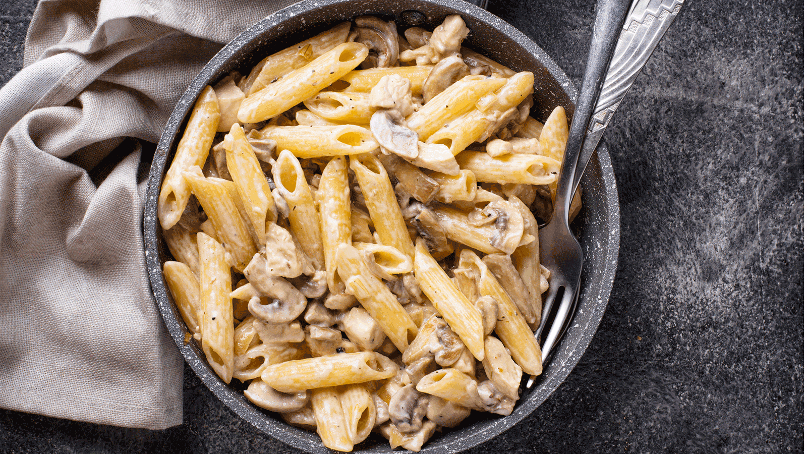 Penne Hühnchen Pilze