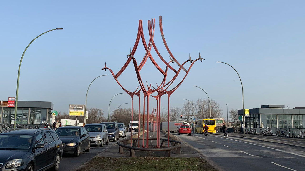 Ist das Kunst Stahlblume