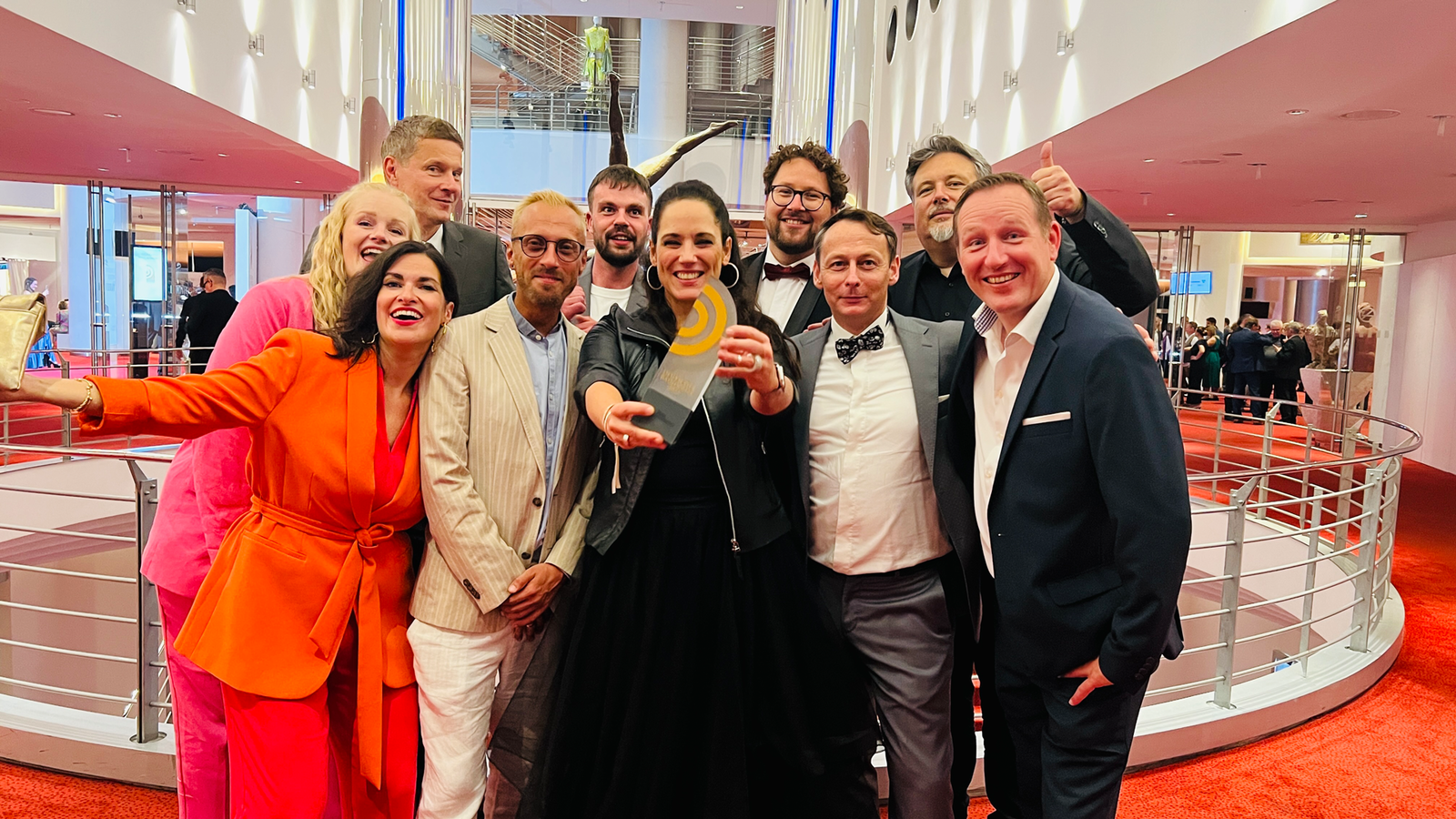 Das Team vom Berliner Rundfunk 91.4 beim deutschen Radiopreis in Hamburg