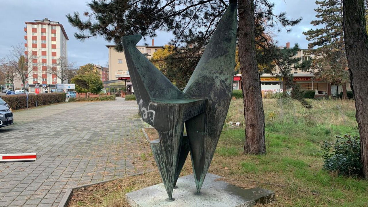 Ein halber Weihnachtsstern in Spandau