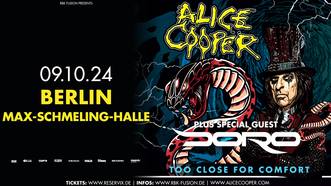 Alice Cooper Konzert Banner groß