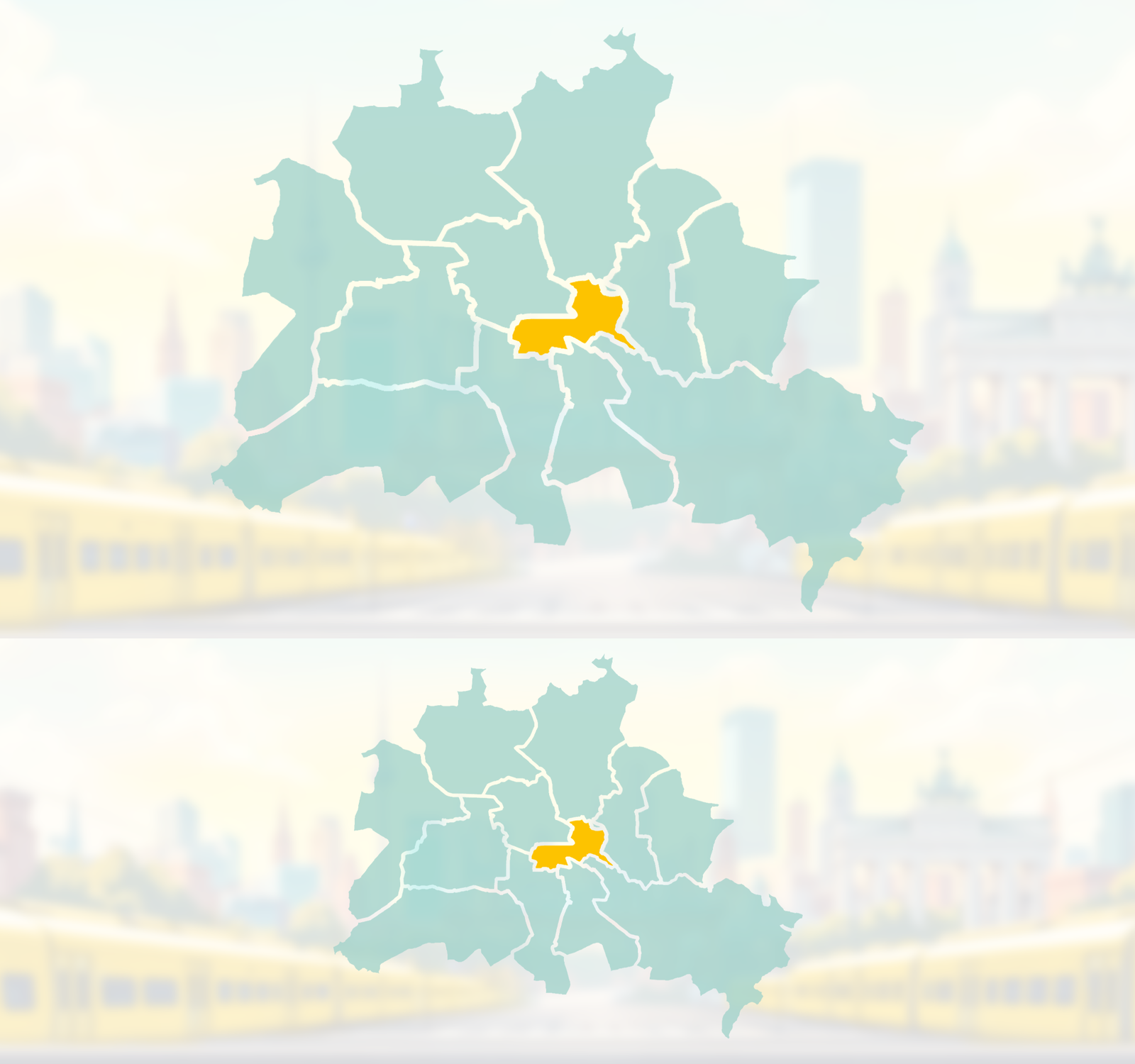 Nächster Halt, Berlin! Bezirk Friedrichshain-Kreuzberg