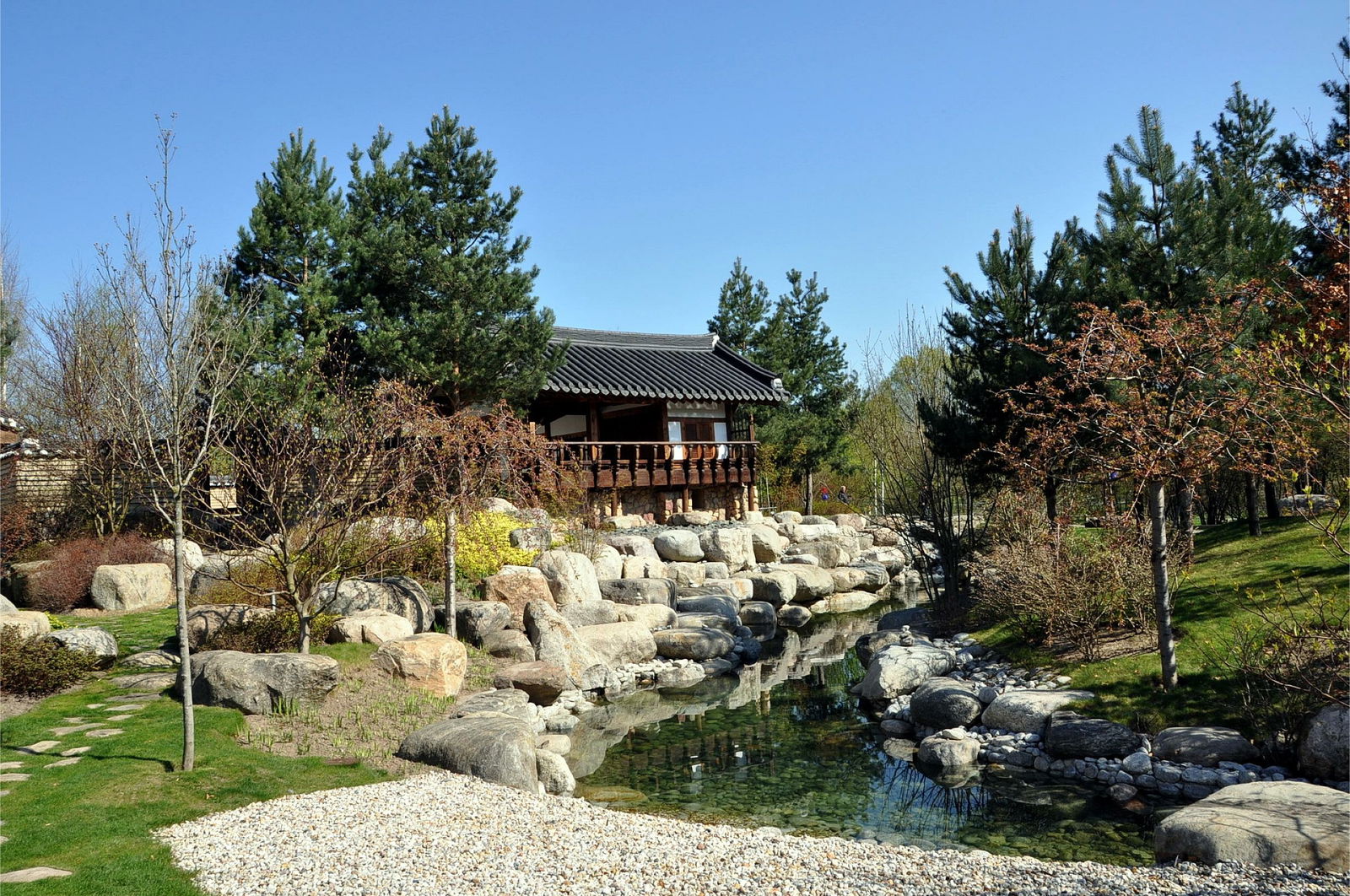 Frühlingswochenende in Berlin Spazieren im Grünem 