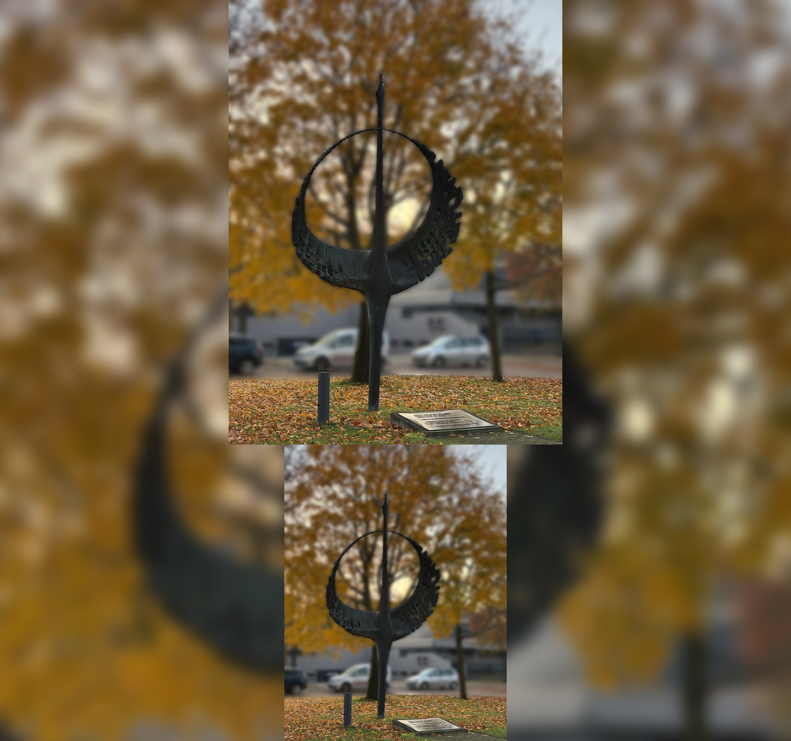 Skulptur bei der Polizeischule IDKOKDW