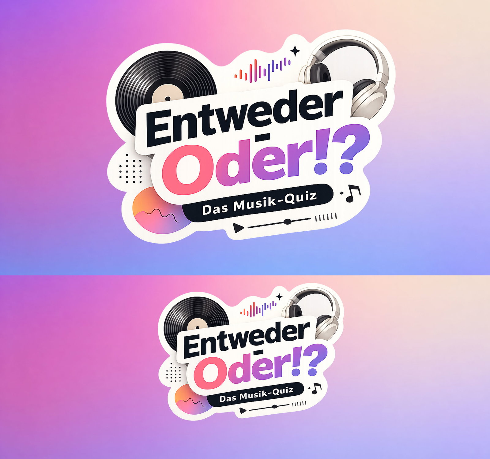 Headerbild von dem Logo und Grafik zur Berliner Rundfunk Aktion Entweder Oder!?