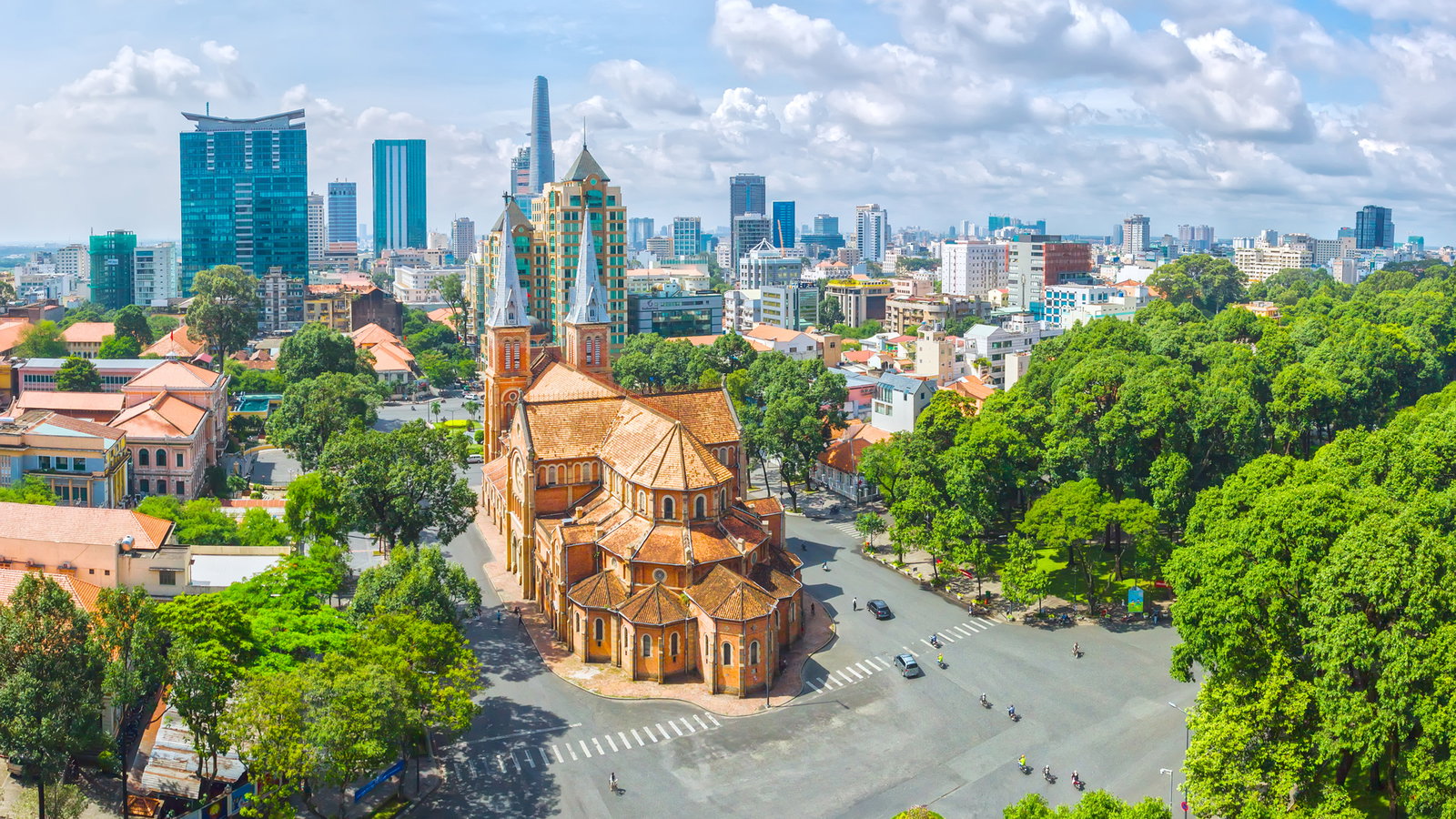 Blick auf Ho-Chi-Minh Stadt