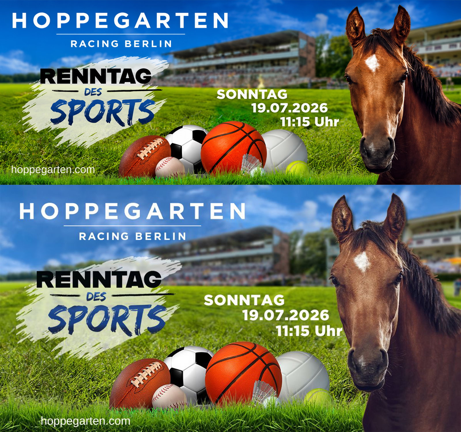 Berliner Rundfunk Aktion mit dem Hoppegarten Racing Berlin