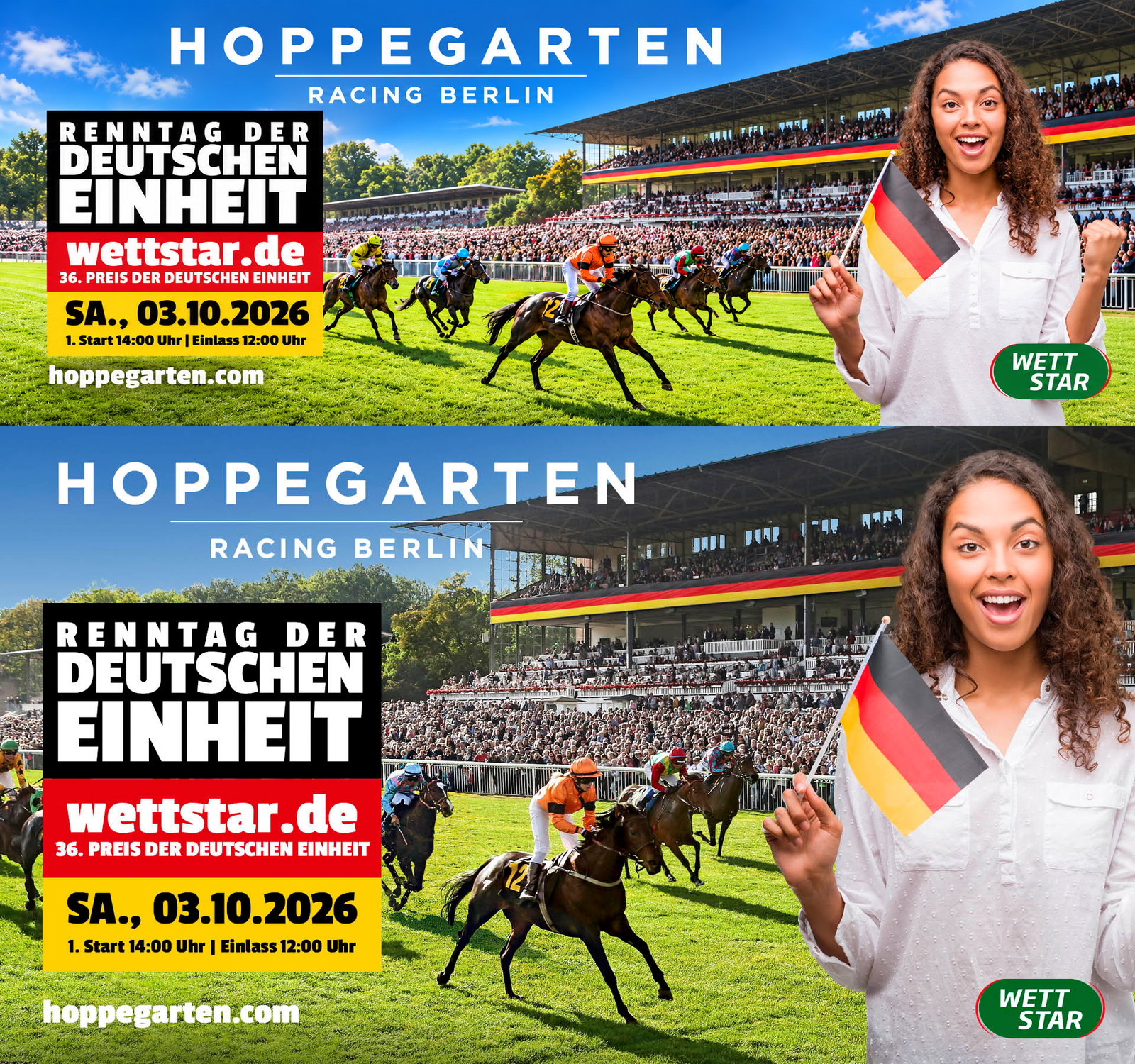 Hoppegarten Tag der Deutschen Einheit, Komib-Grfik
