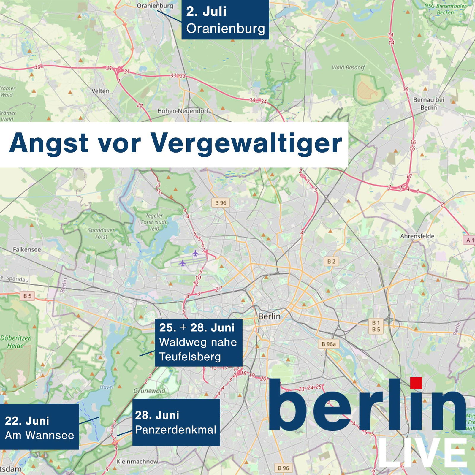 Angst vor Serien-Vergewaltiger in Berlin - 14.07.2020