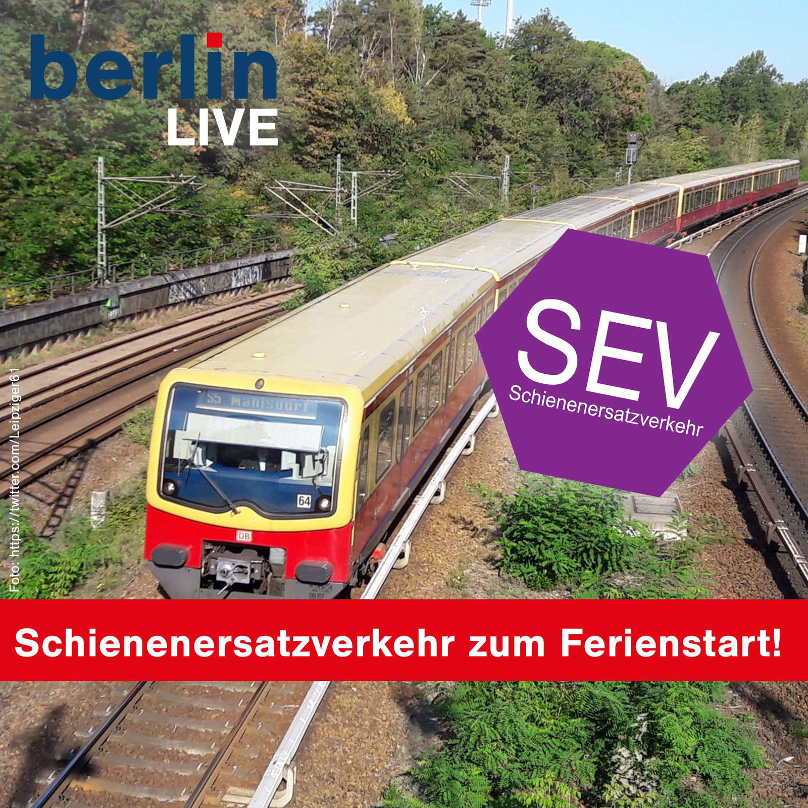Schienenersatzverkehr zum Ferienstart - Berlin Live