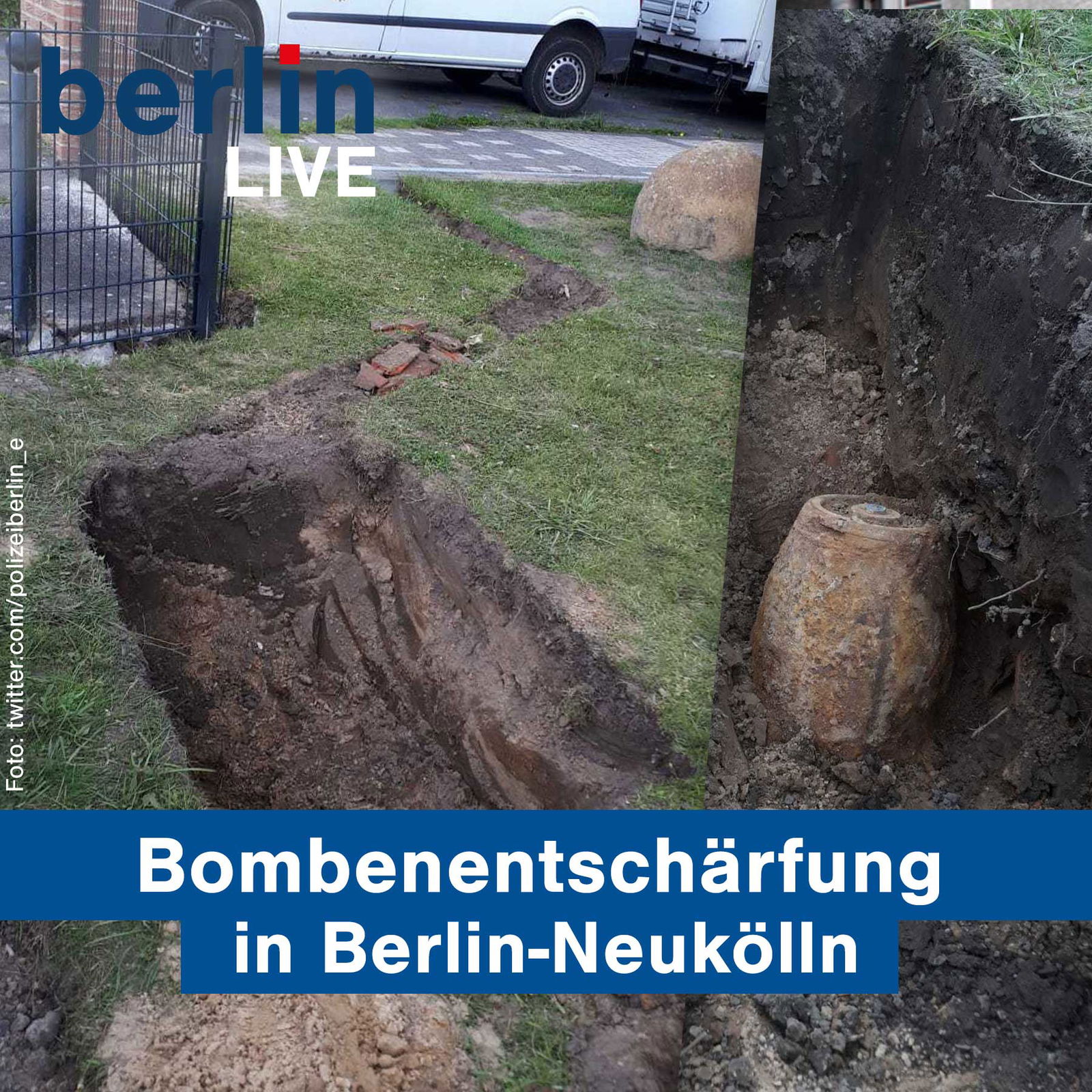 Bombenentschärfung in Neukölln - 20.07.2020